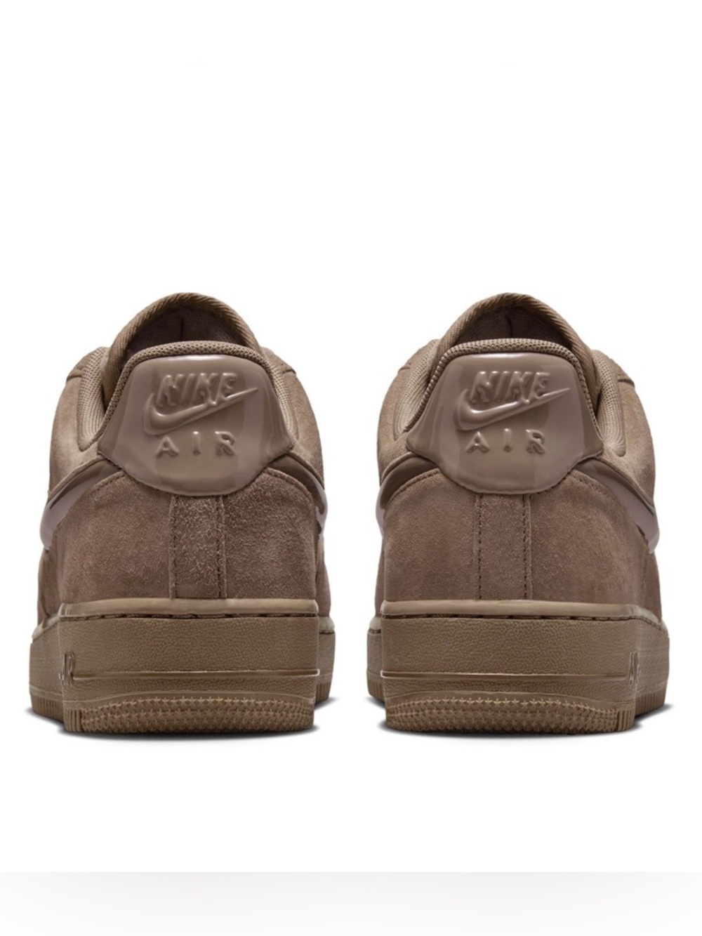 Nike Women’s Air Force 1 Low Suede Sneakers - Mink Brown - Picture 3 of 8